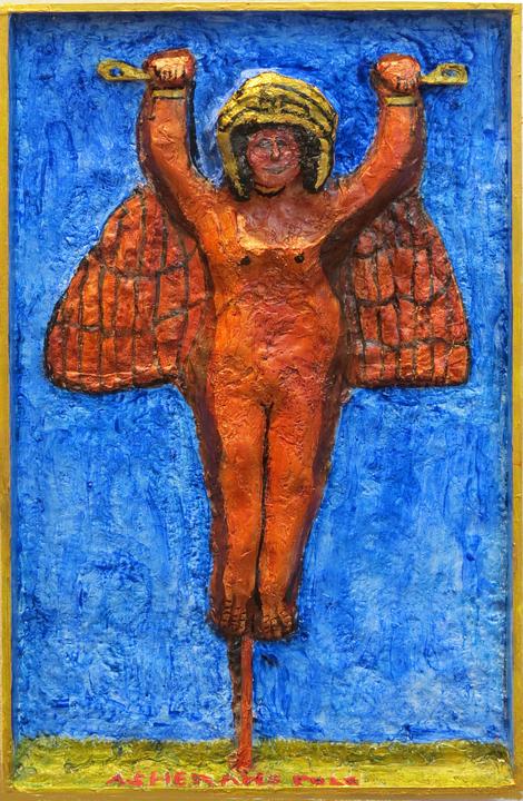 Asherah's Pole, painted by Henry Sultan. Click to enlarge.
