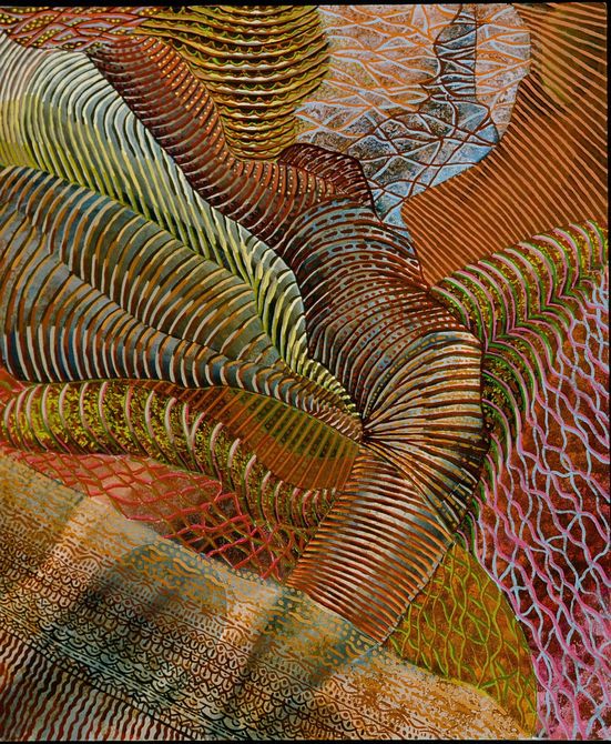 'Cosmic Embrace', painted 1996 by Henry Sultan.