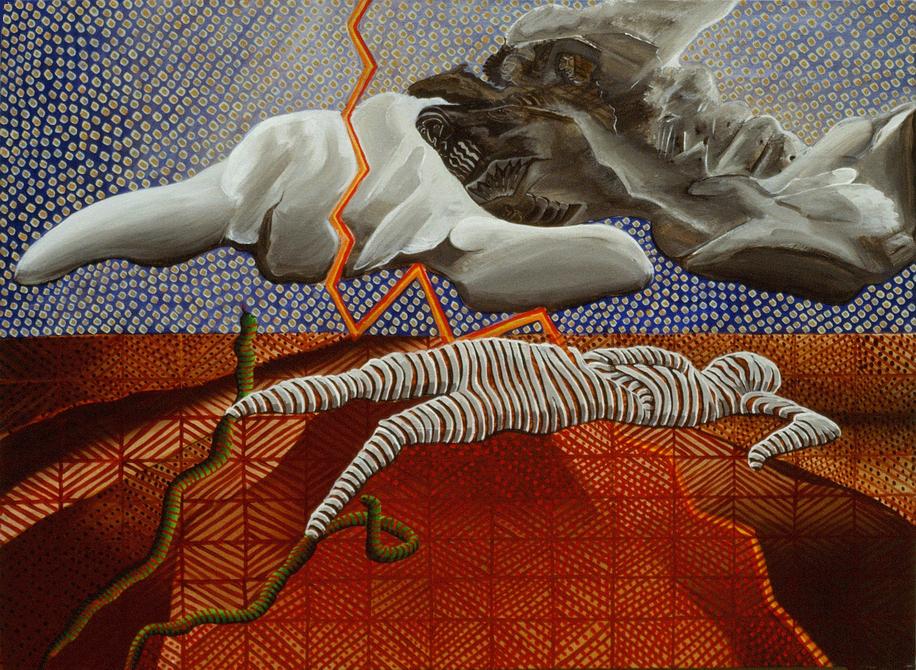 Death in the Middle East, painted 1987 by Henry Sultan