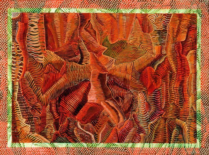 Dirty Old Man in Red Rock, painted by Henry Sultan.