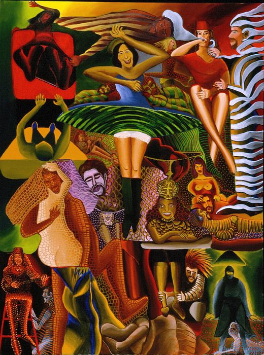 'Self-Portrait with Erotic Dreams' painted by Henry Sultan.