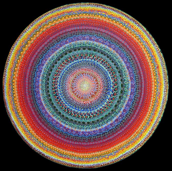 MANDALA OF THE CHANGES, painted by Henry Sultan. Click to enlarge