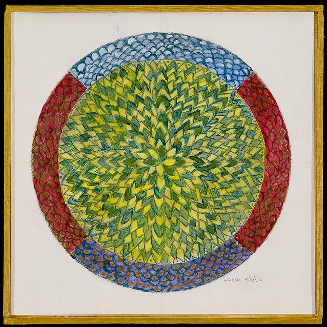 Landscape Mandala 1, painted by Henry Sultan. Click to enlarge.