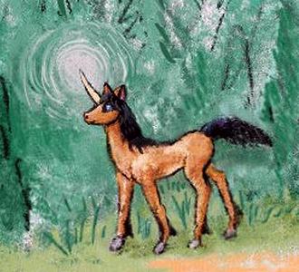 Unicorn in the Great North Woods. Dream sketch by Wayan.