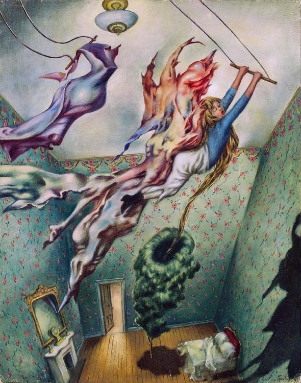 Avatar, painted 1947 by Dorothea Tanning. Click to enlarge.