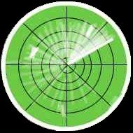 A green radar screen. Dream sketch by Wayan.