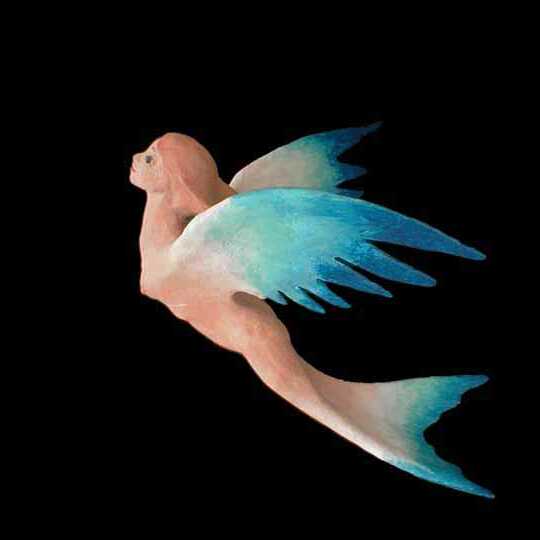 bluebird mermaid angel: a dream sculpture.