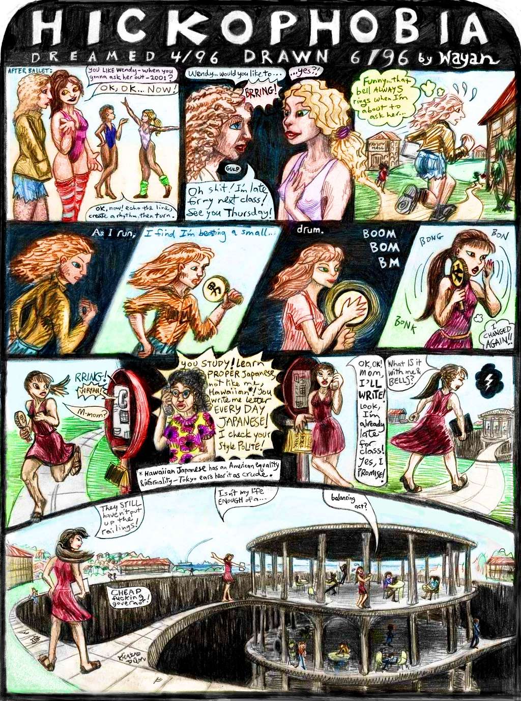 page 1 of the dream 'Hickophobia'.