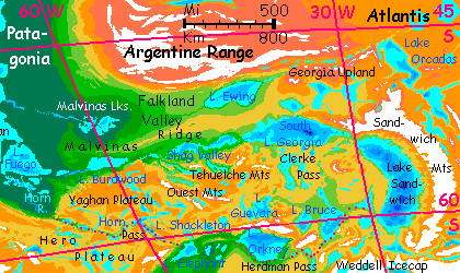 Map of southern Amazon Ocean on Inversia, where up is down & down, up.