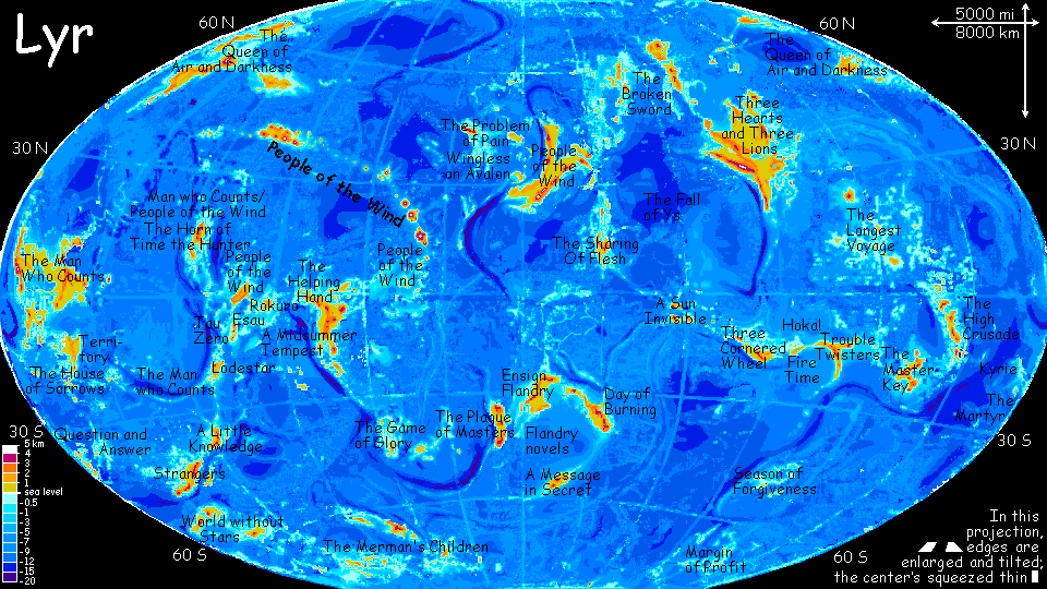 Map of Lyr, a world-building experiment. Click a feature to go there.