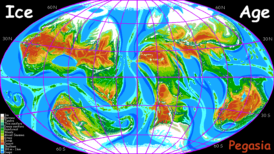 Map of Pegasia, an Earthlike moon. Click a feature to go there.