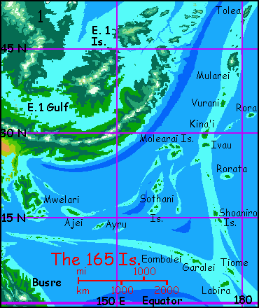 Map of Isles East of 1 on Pegasia, an Earthlike moon.