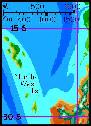 Map of the Northwest Isles off Continent 4 on Pegasia, an Earthlike moon.