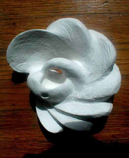 abstract sculpture; organic spirals