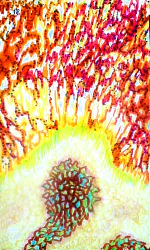 tarot card: Chaos, the fertile beginning.