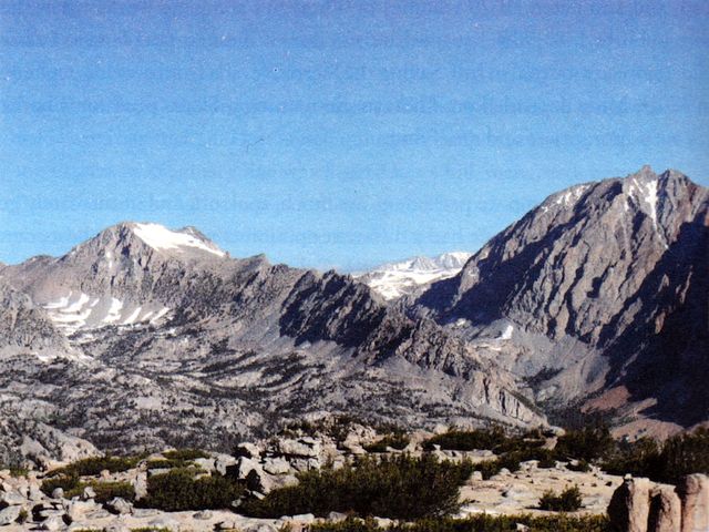 Mt Thoreau (left), Mt Emerson (right). Photo by Kim Stanley Robinson?